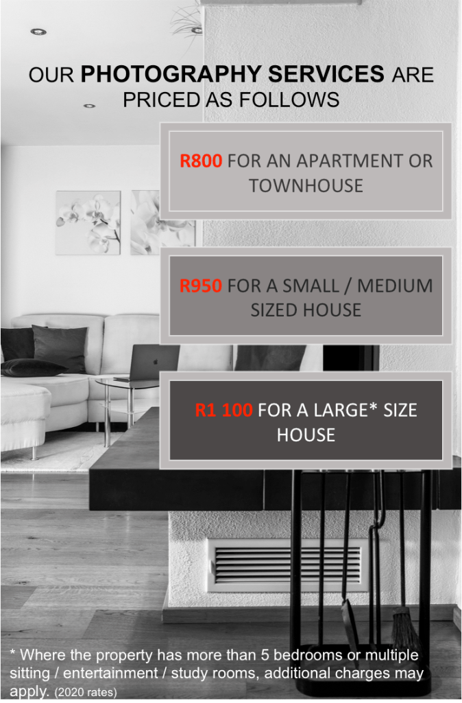 What is cost to have your house photographed by Pretoria Real Estate Photography